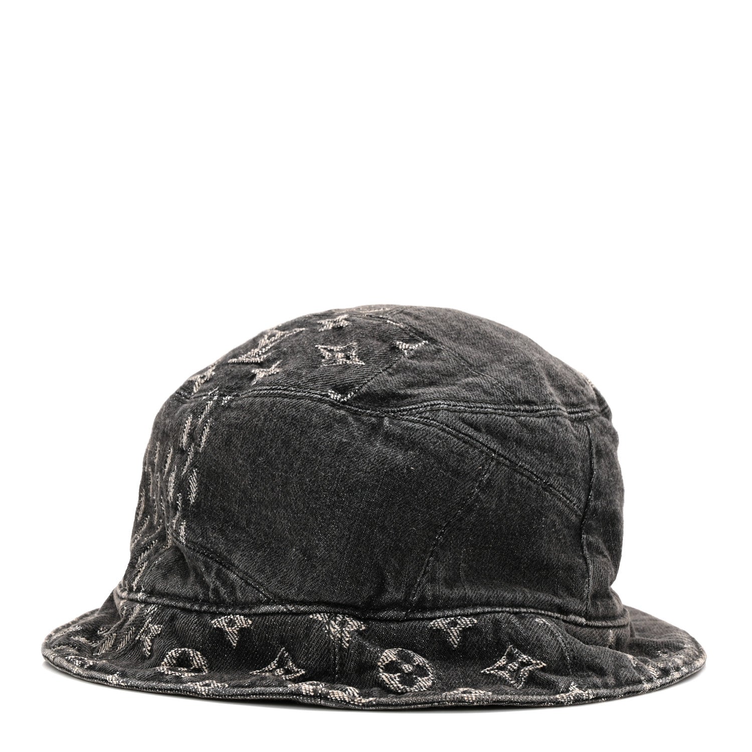 Louis Vuitton x NIGO Monogram Giant Denim Giant Damier Wave Sun Hat 60 Gray 5 of 8