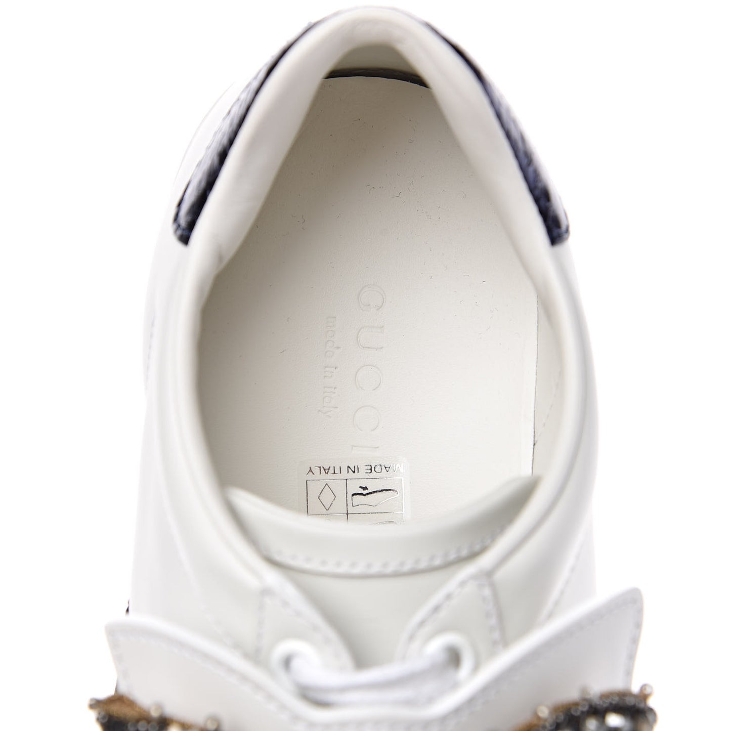 Calfskin Ayers Web Womens Ace Bow Lace Sneakers 36 White