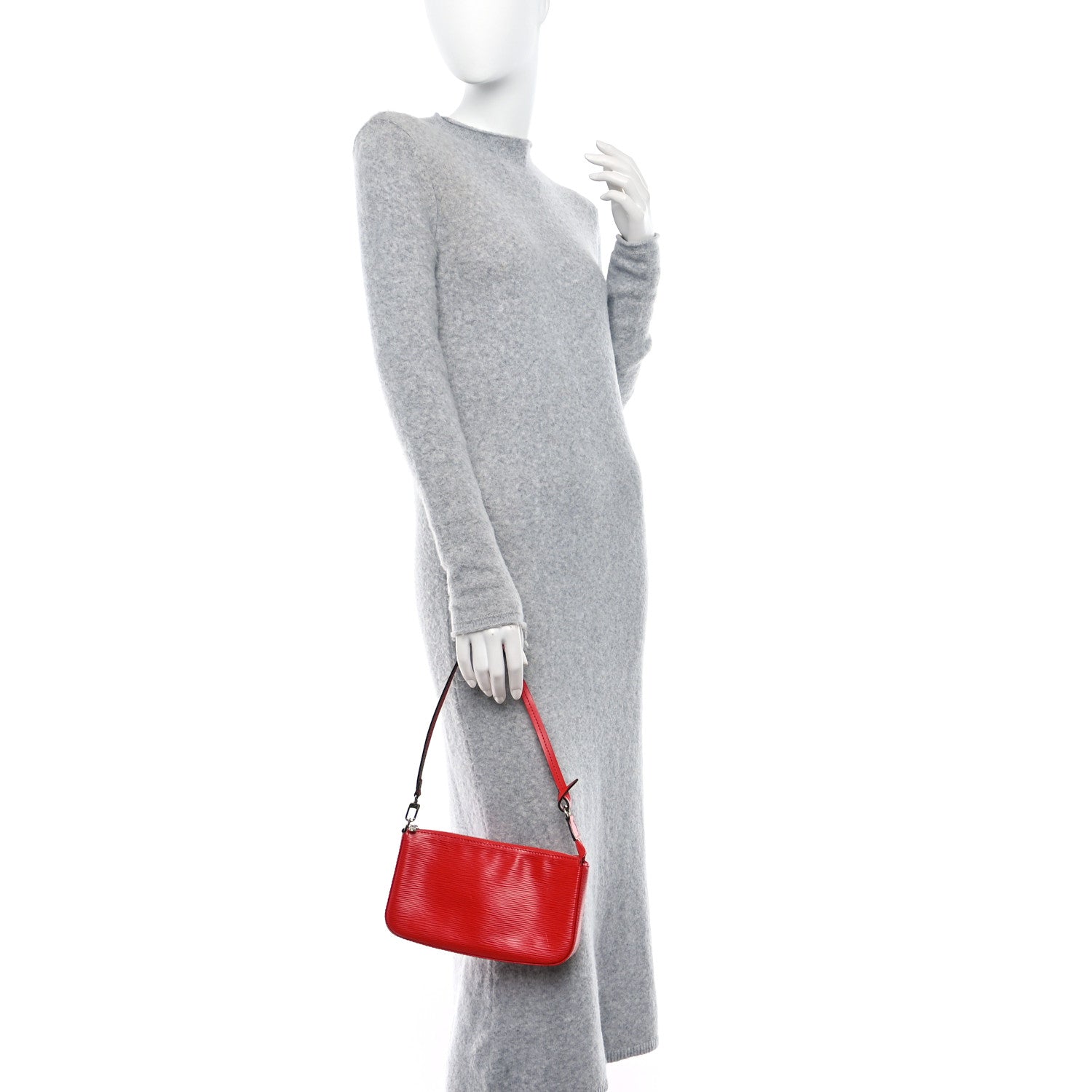 Louis Vuitton Epi Pochette Accessories NM Coquelicot 2 of 12