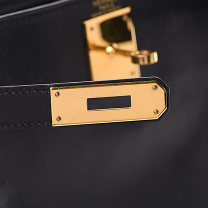 Hermes Box Kelly Retourne 28 Black 25 of 41