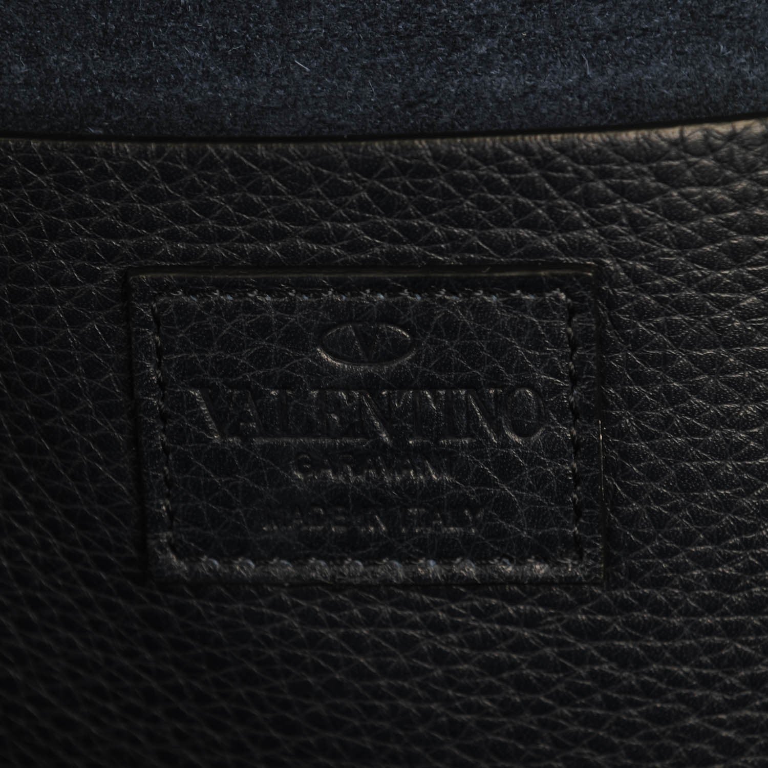 Valentino Garavani Grained Calfskin Rockstud Backpack Navy 7 of 7