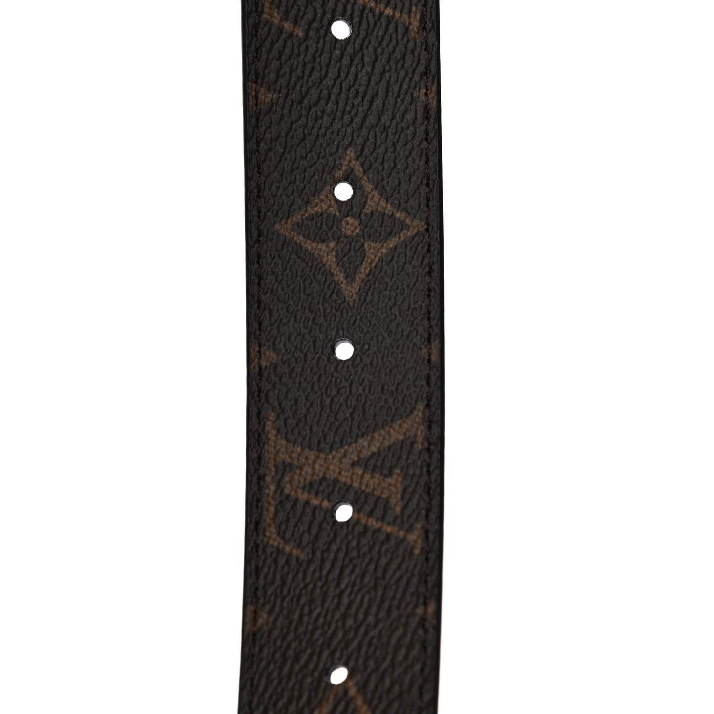 Calfskin Monogram 30mm LV Initiales Reversible Belt 75 30 Coquelicot