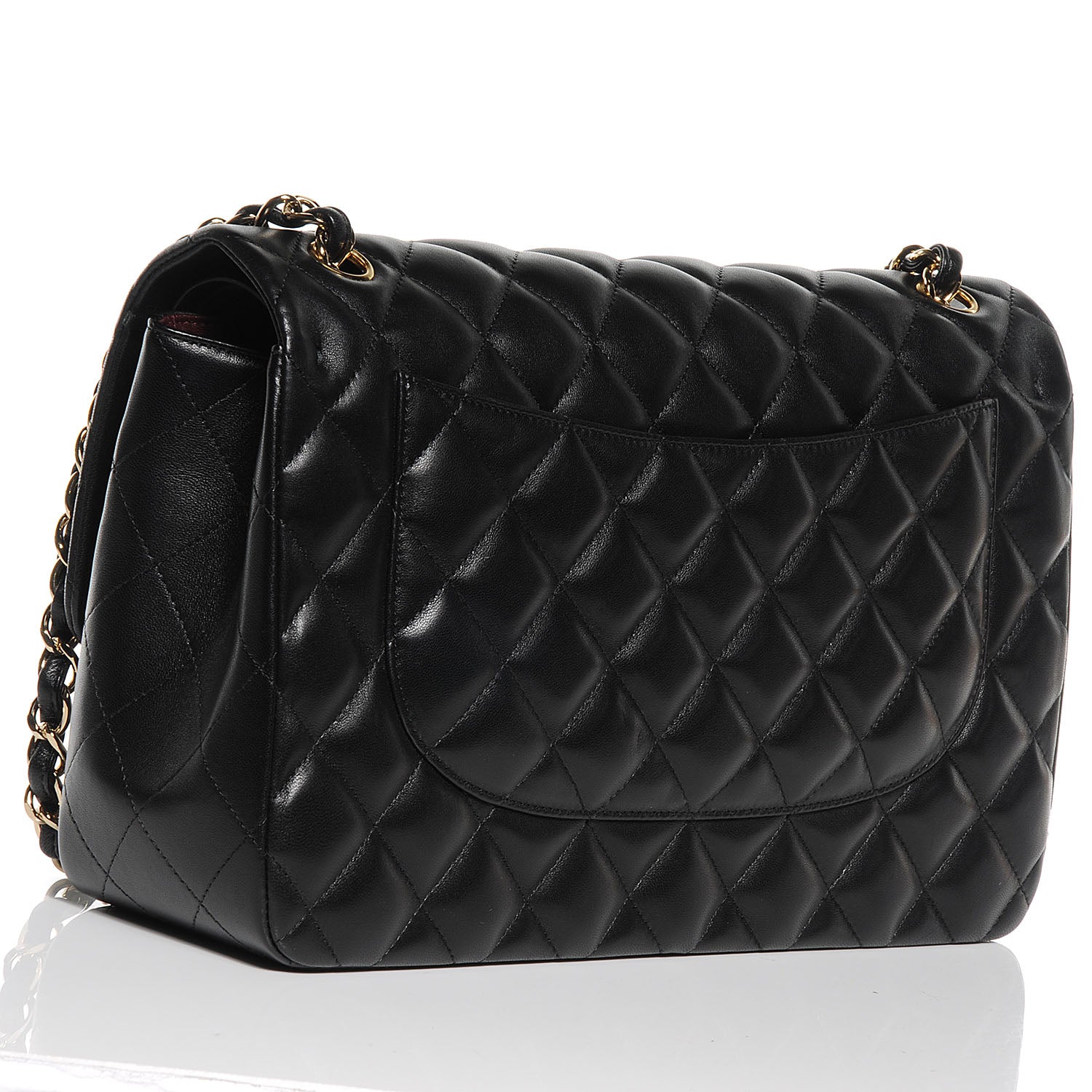Chanel Lambskin Jumbo Double Flap Black 3 of 8