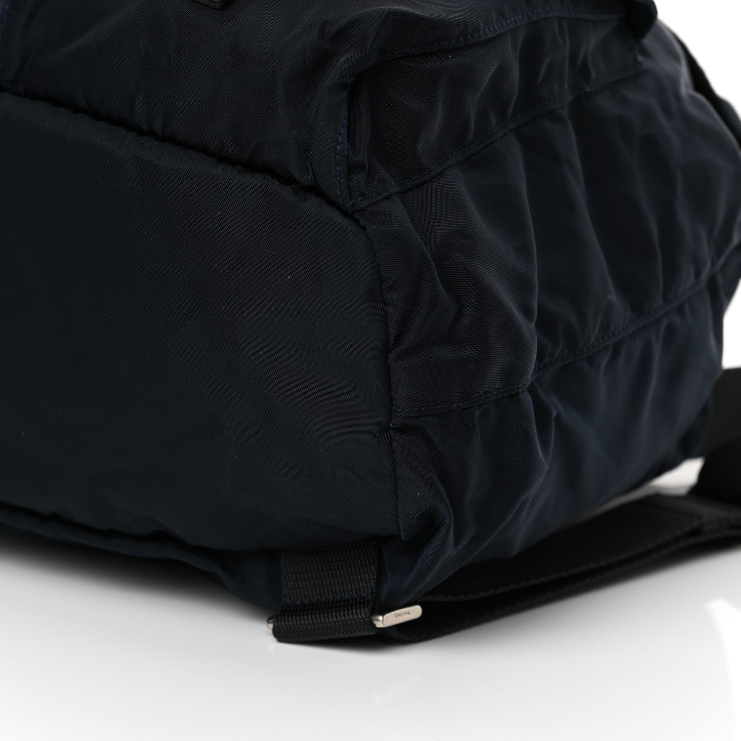 Prada Tessuto Nylon Saffiano Medium Backpack Blue 9 of 11