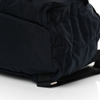 Prada Tessuto Nylon Saffiano Medium Backpack Blue 9 of 11