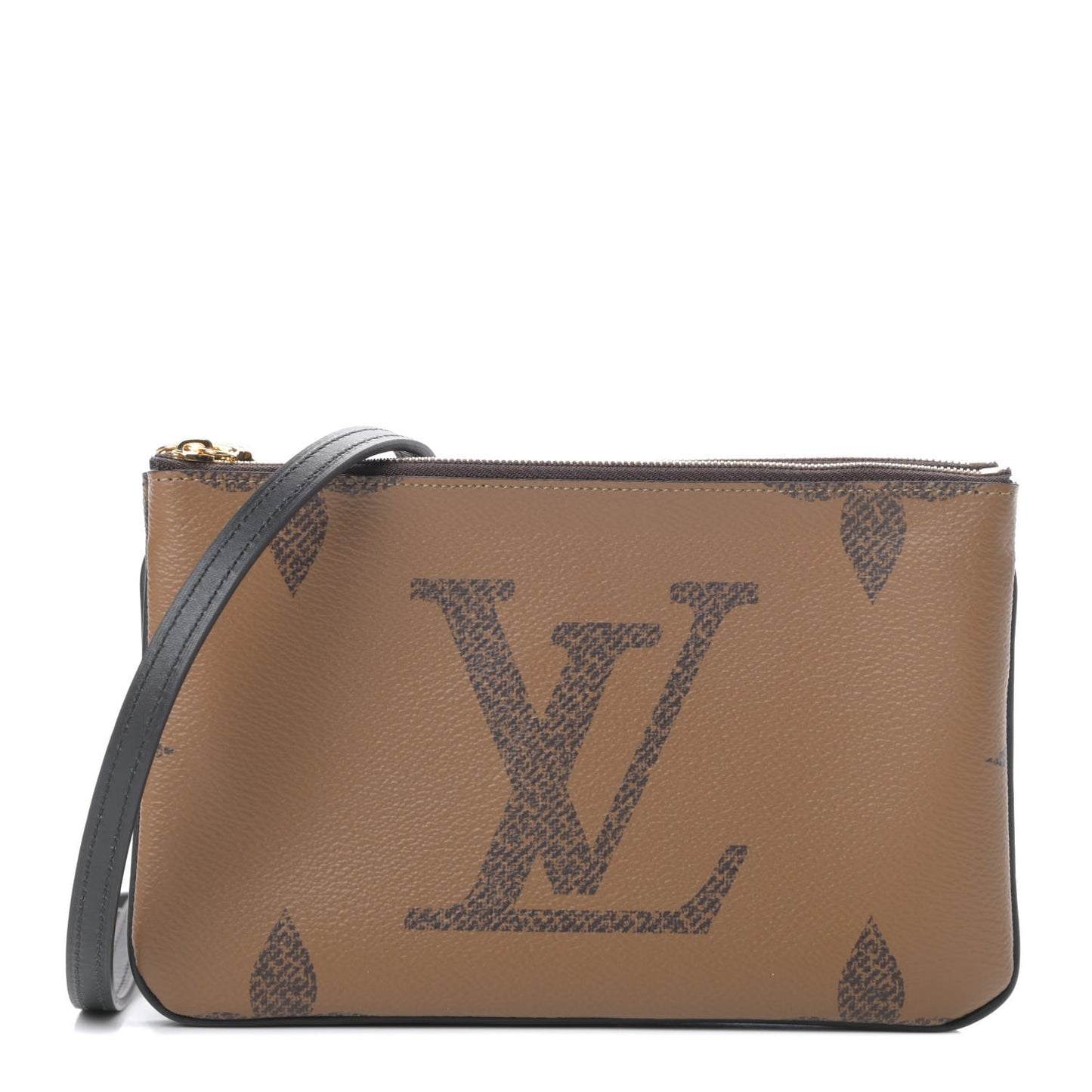 Reverse Monogram Giant Double Zip Pochette