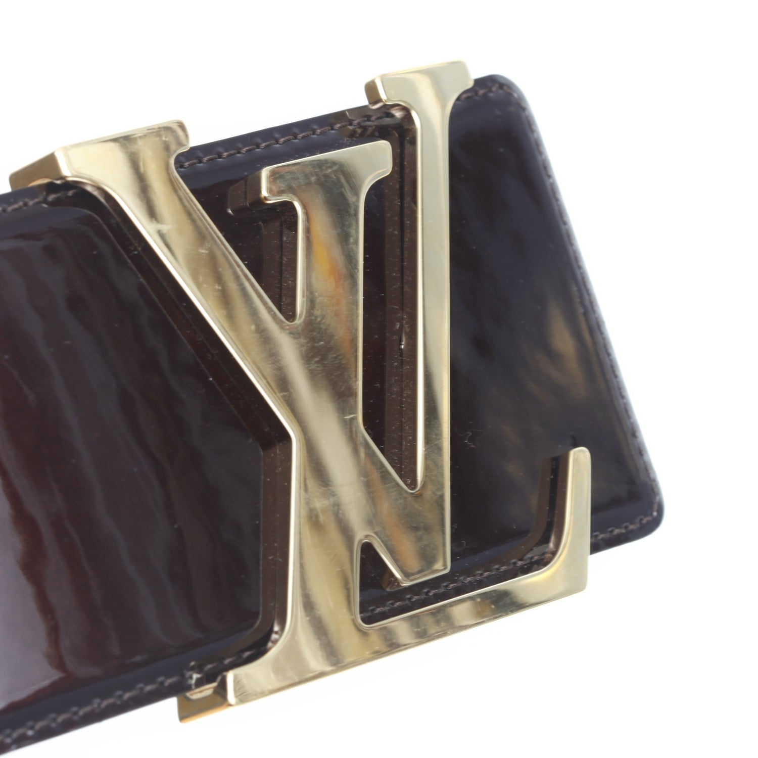 Louis Vuitton Patent LV Initiales Belt 75 30 Amarante 6 of 7