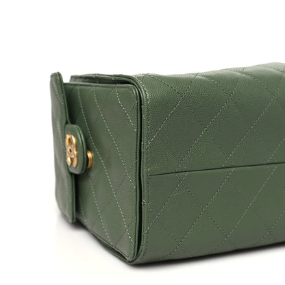 Chanel Caviar Quilted Small Chanel 25 Handbag Khaki 9 of 10