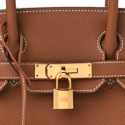 Hermes Togo Birkin 30 Gold 8 of 14