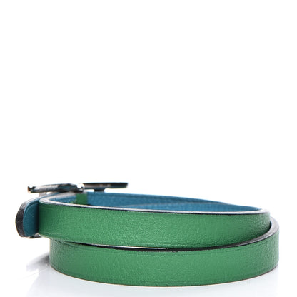 Hermes Swift Behapi Double Tour Bracelet XS Bambou Turquoise 3 of 7