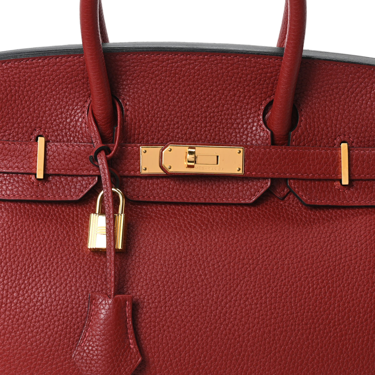Hermes Togo Birkin 30 Rouge H 8 of 10