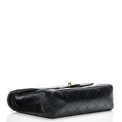 Chanel Lambskin Quilted Medium Double Flap Black 4 of 11