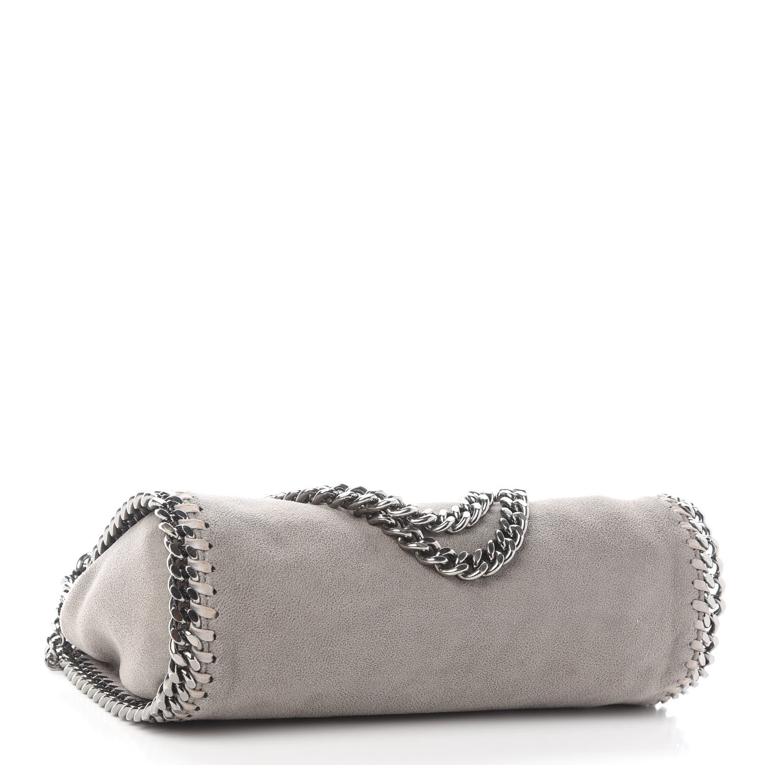 Stella McCartney Shaggy Deer Mini Falabella Fold Over Tote Light Grey 4 of 7