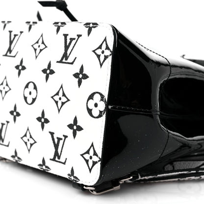 Louis Vuitton Patent Monogram Hot Springs Backpack Black White 8 of 9
