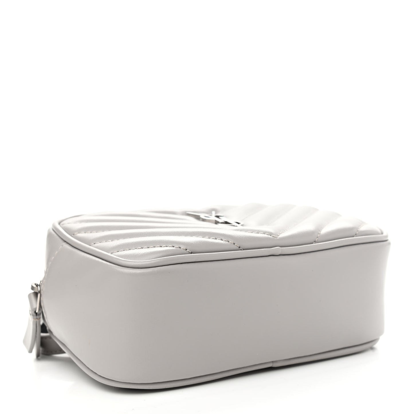 Calfskin Matelasse Monogram Lou Belt Bag Grey