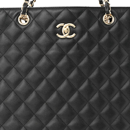 Chanel Caviar Quilted Large Shopping Tote Black 8 of 13