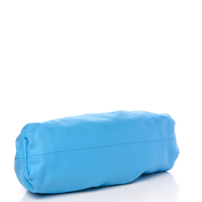 Bottega Veneta Smooth Butter Calf The Pouch Oversized Clutch Sky Blue 4 of 9