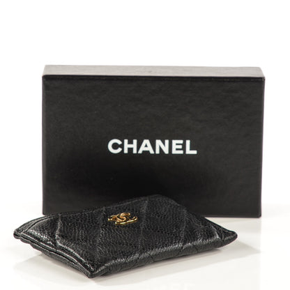 Chanel Caviar Quilted Card Holder Black 4 of 8