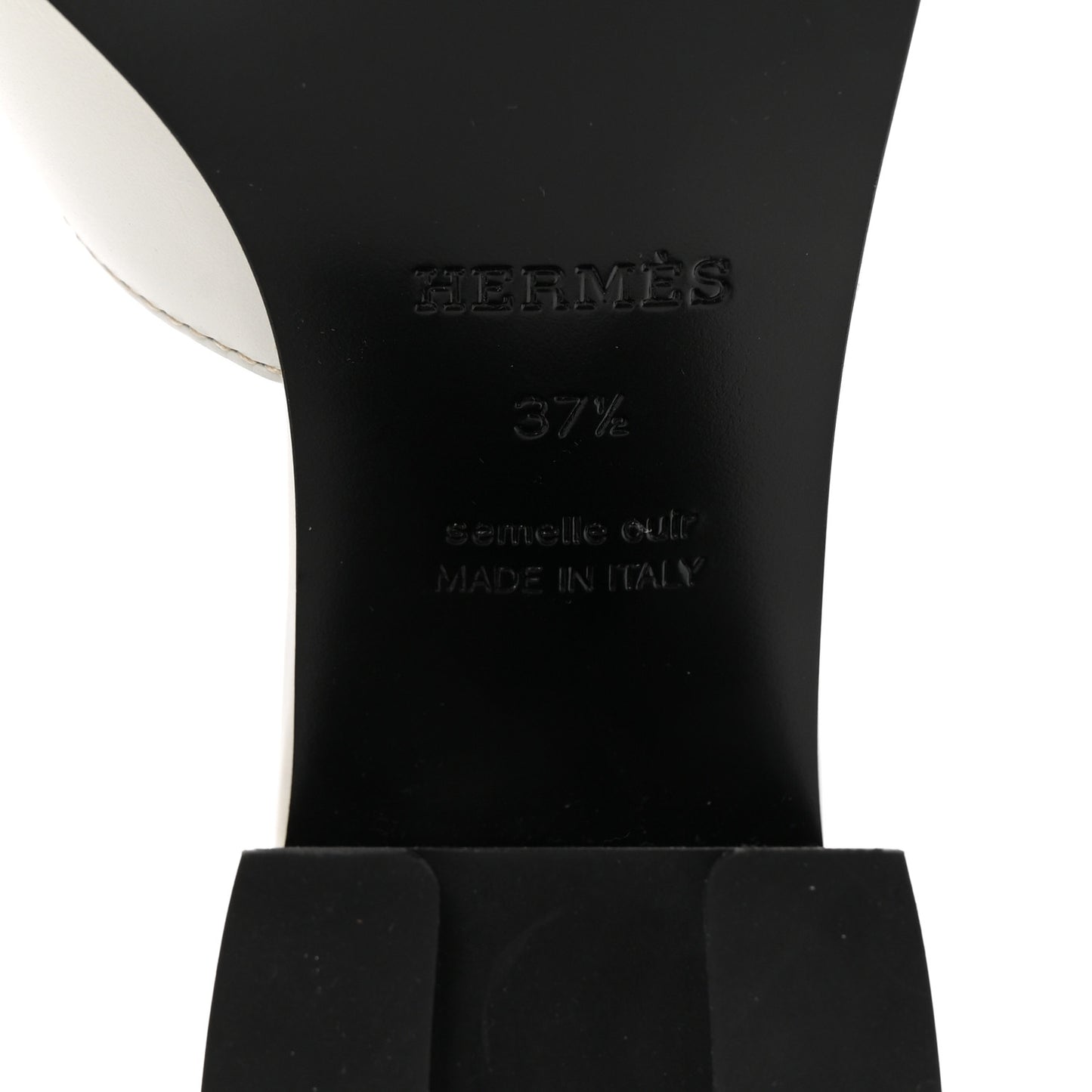 Calfskin Helia 60 Sandals 37.5 White
