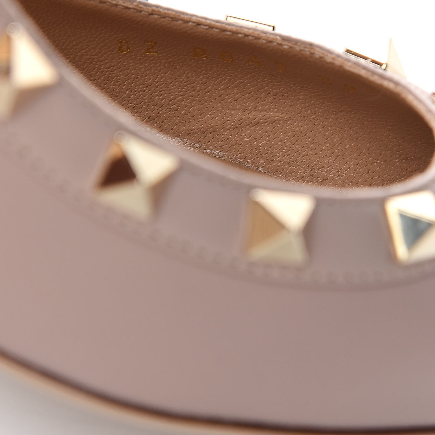 Valentino Garavani Calfskin Rockstud 85mm Pumps 39 Poudre 9 of 10