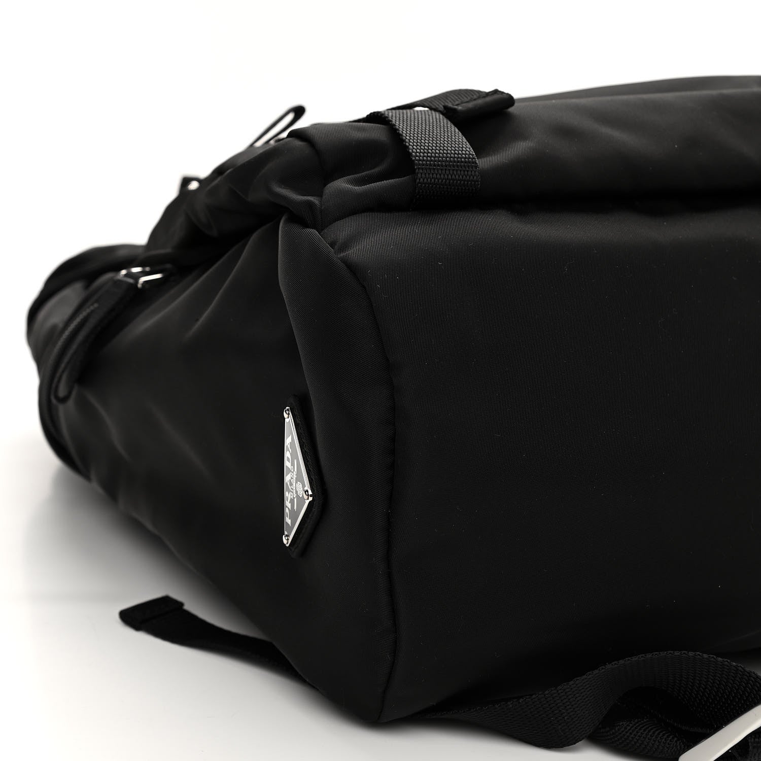 Prada Tessuto Nylon Montagna Double Buckle Backpack Black 7 of 8