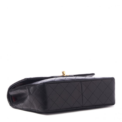 Chanel Lambskin Quilted Medium Double Flap Black 4 of 12