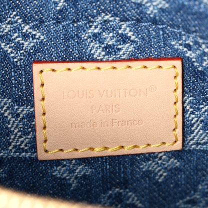 Louis Vuitton Monogram Denim Speedy Soft 30 Blue 6 of 10