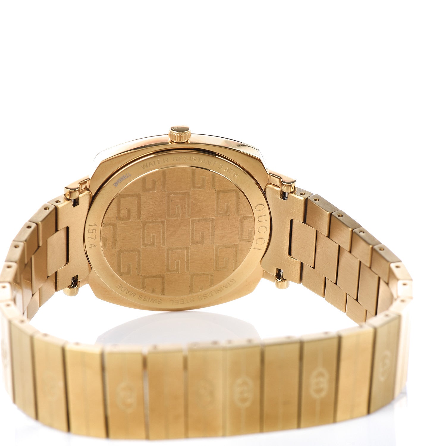 Gucci Stainless Steel 35mm Grip Quartz Watch Gold 5 of 7
