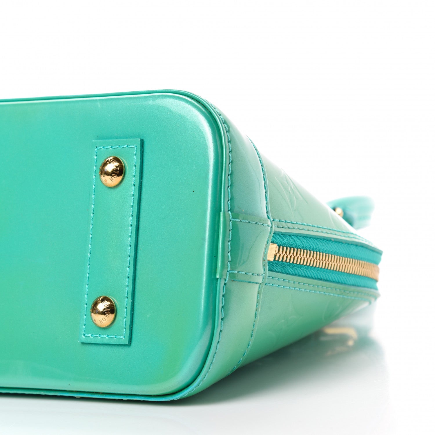 Louis Vuitton Vernis Alma BB Blue Lagon 7 of 10