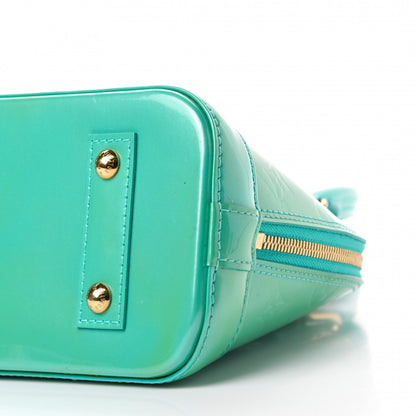 Louis Vuitton Vernis Alma BB Blue Lagon 7 of 10