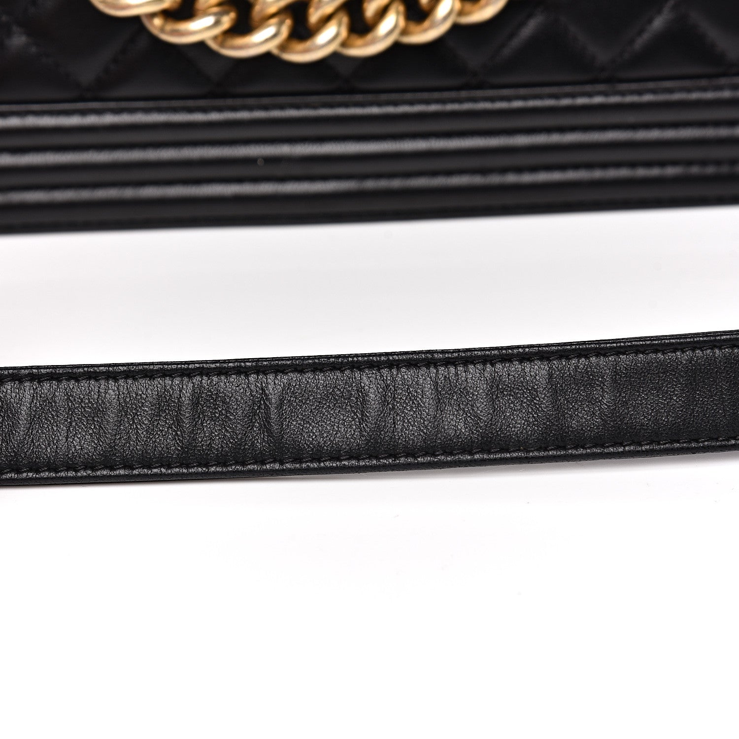 Chanel Lambskin Quilted Medium Boy Flap Black 12 of 17