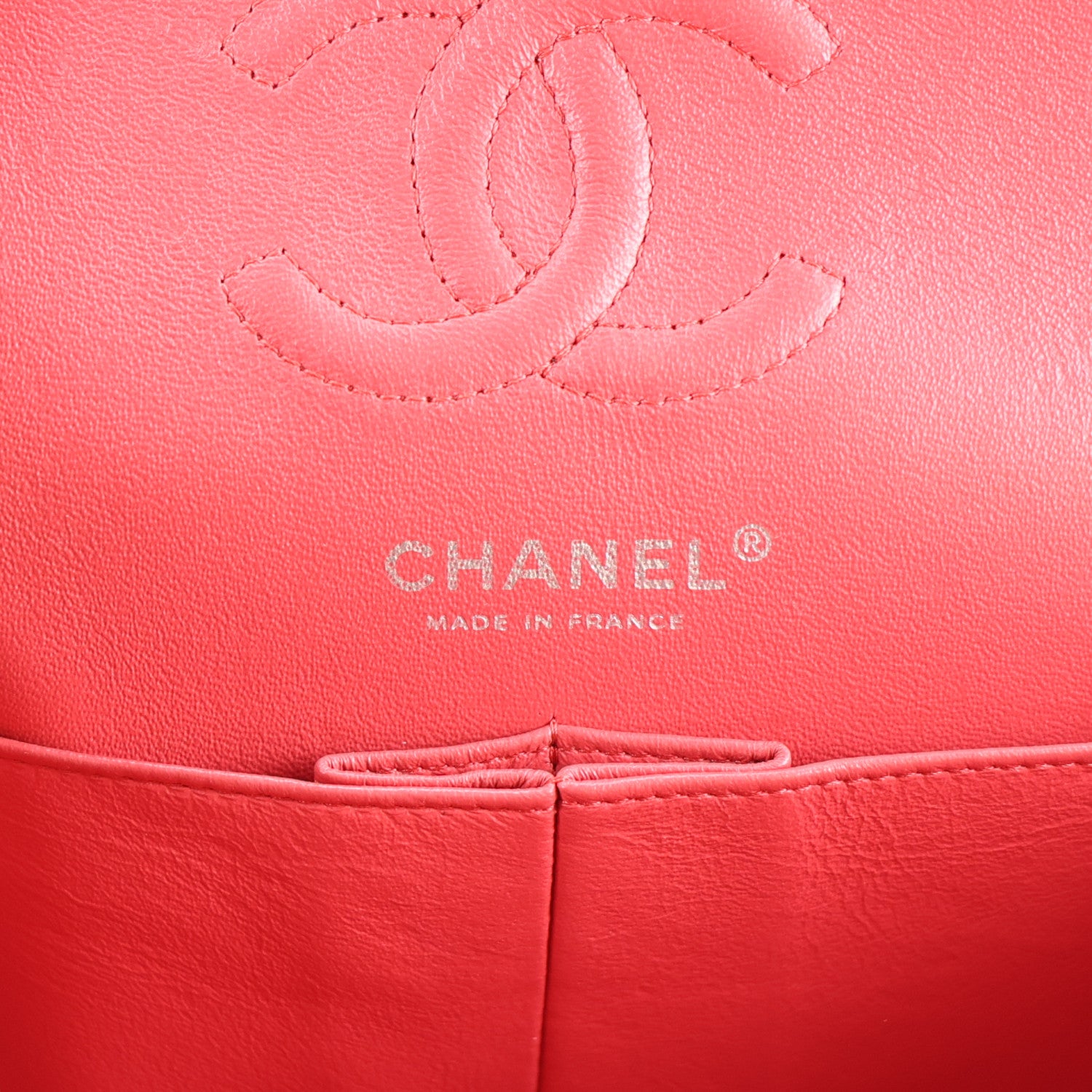 Chanel Caviar Chevron Quilted Small Double Flap Dark Pink 6 of 10