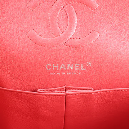 Chanel Caviar Chevron Quilted Small Double Flap Dark Pink 6 of 10