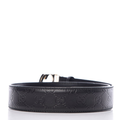 Gucci Guccissima Interlocking G Belt 75 30 Black 3 of 6
