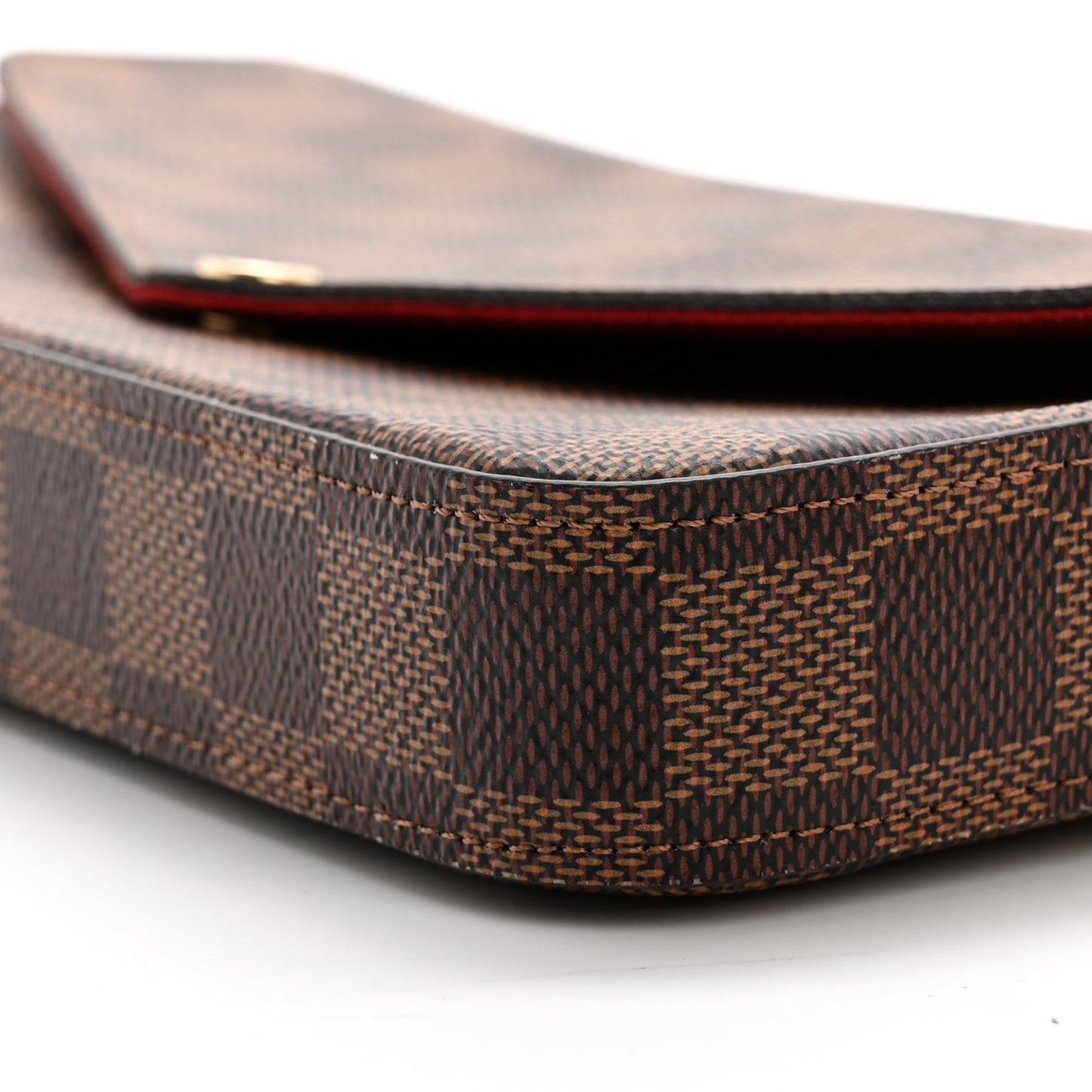 Damier Ebene Pochette Felicie Chain Wallet