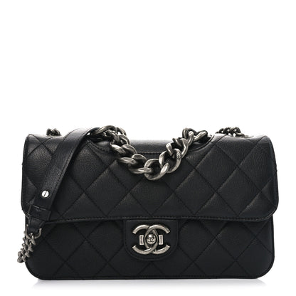 Chanel Goatskin Quilted Medium Perfect Edge Flap Black 1 of 10