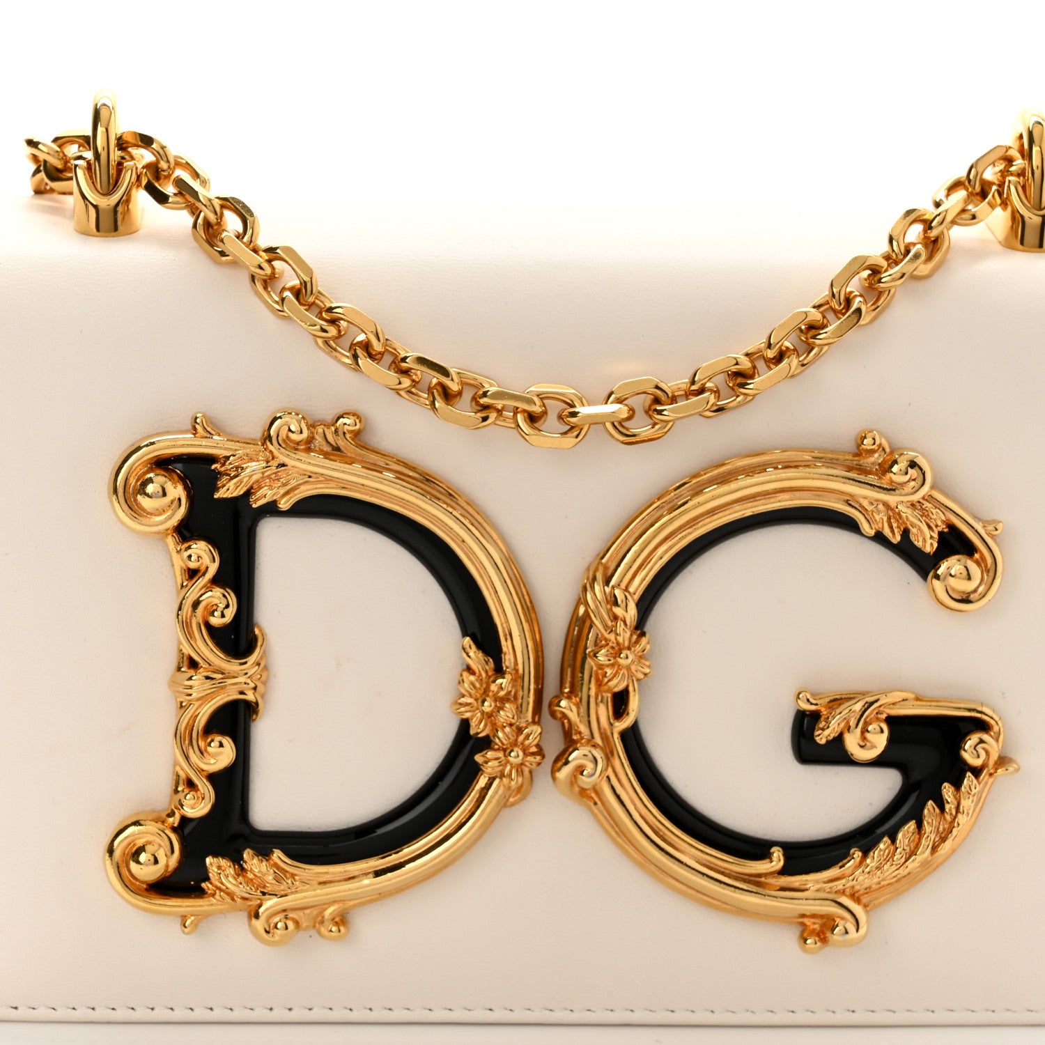Dolce & Gabbana Nappa DG Girls Shoulder Bag White 7 of 11