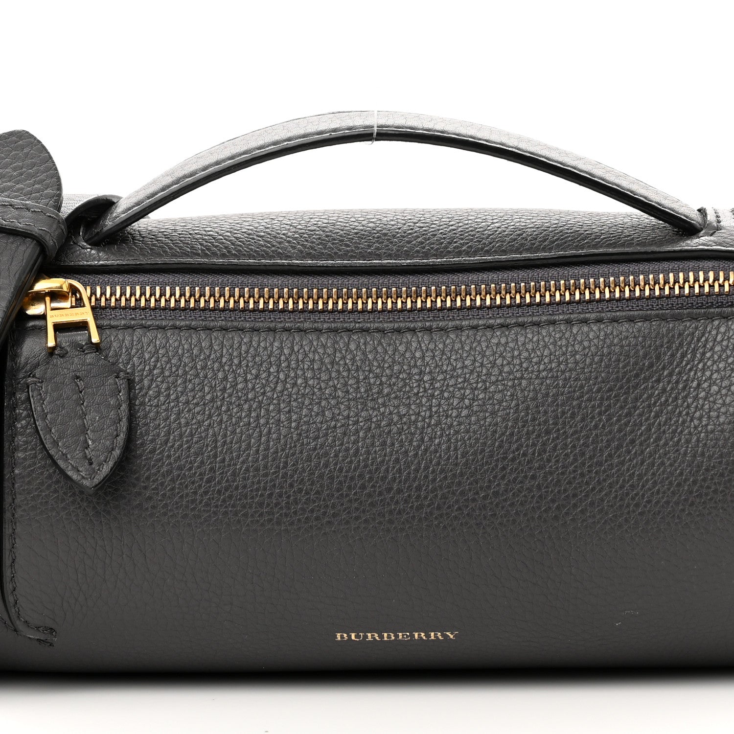 Burberry Calfskin The Barrel Bag Charcoal Grey 8 of 12
