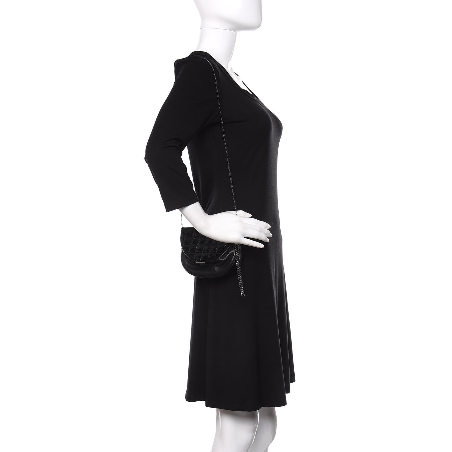 Patent Calfskin Flap Bag Black