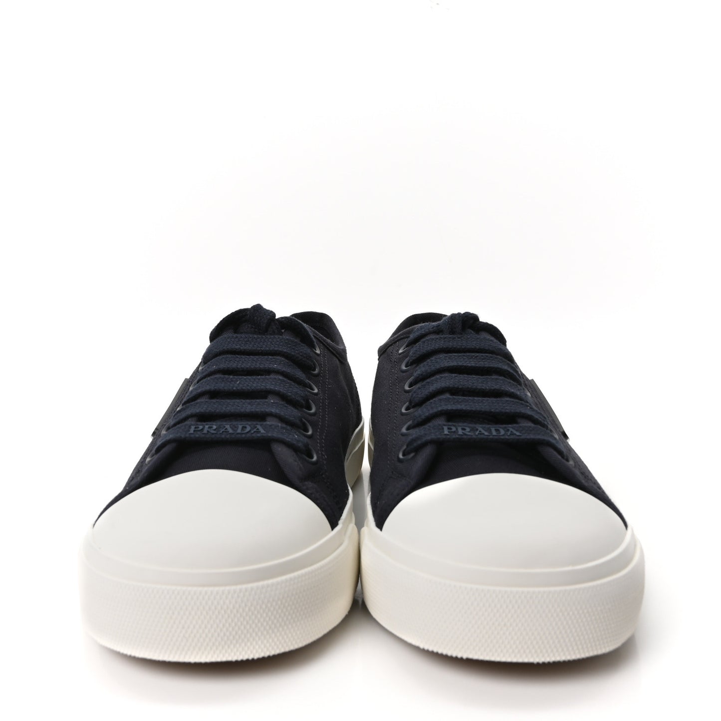 Drill Nylon Triangle Logo Sneakers 41 Navy