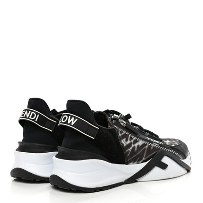 Fendi X SARAH COLEMAN Nylon Lycra FF Vertigo Fendi Flow Low Top Sneakers 40 Black 4 of 7