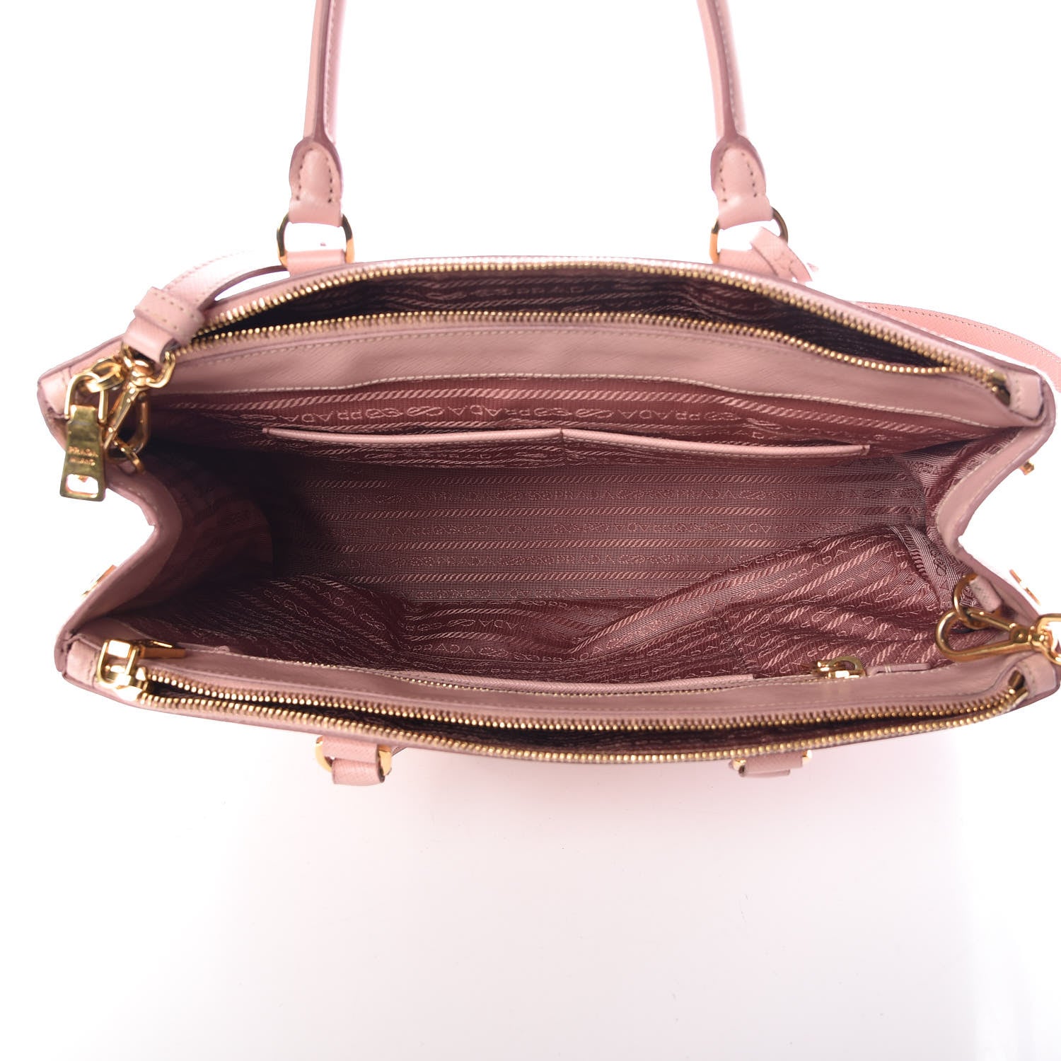 Prada Saffiano Medium Galleria Double Zip Tote Orchidea 5 of 12
