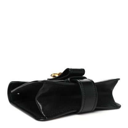 Chloe Shiny Goatskin Calfskin Mini Aby Chain Shoulder Bag Black 4 of 10