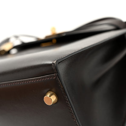 Hermes Box Kelly Sellier 32 Chocolate 12 of 15