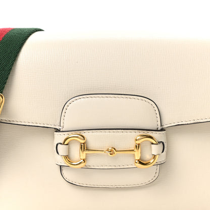 Gucci Azalea Calfskin Web Mini Horsebit 1955 Shoulder Bag Mystic White 8 of 10