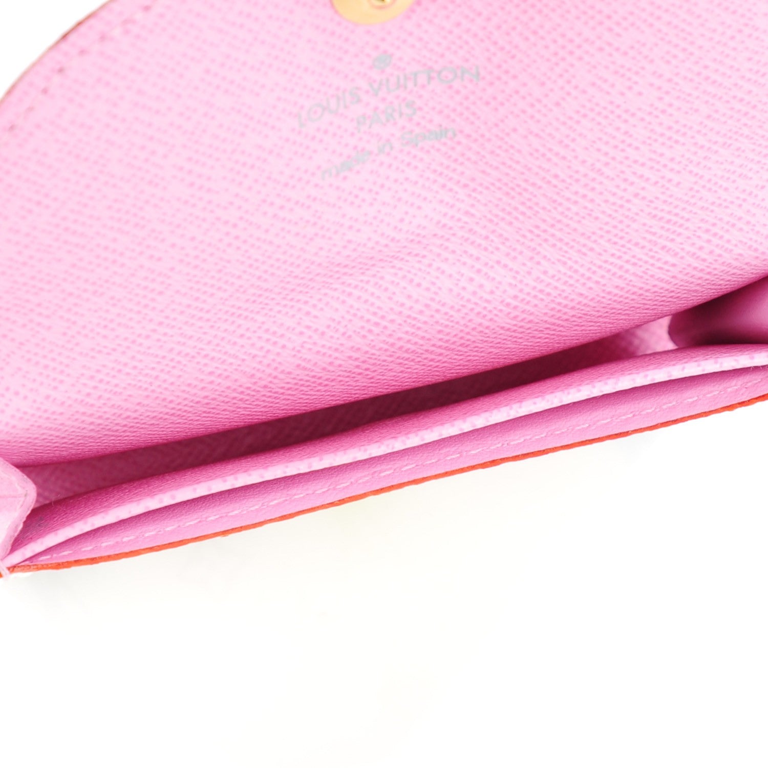 Louis Vuitton Monogram Multicolor Business Card Holder White Litchi 5 of 7