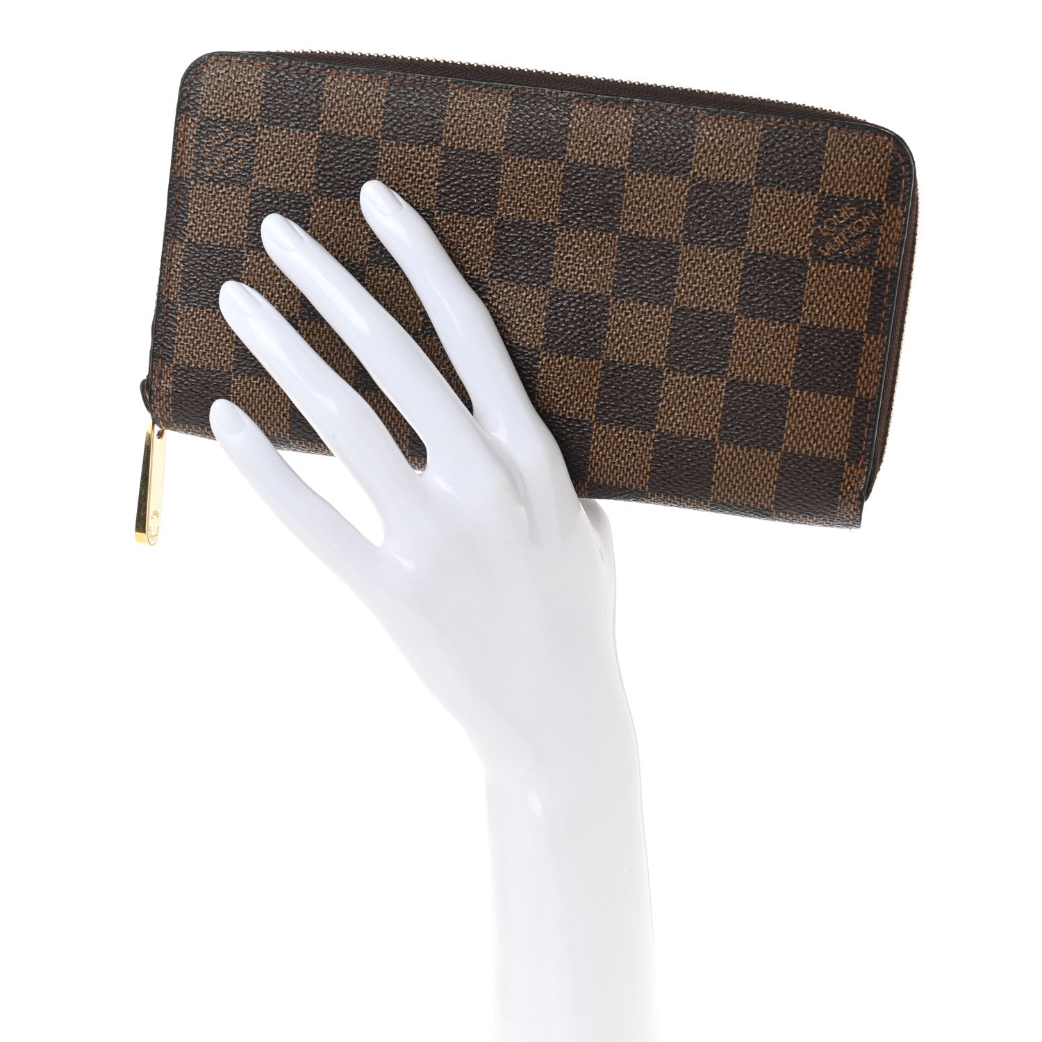 Louis Vuitton Damier Ebene Zippy Wallet 2 of 7
