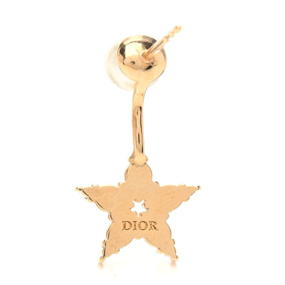 Christian Dior Pearl Crystal My ABCDior Tribales Etoile Earring Gold 4 of 4