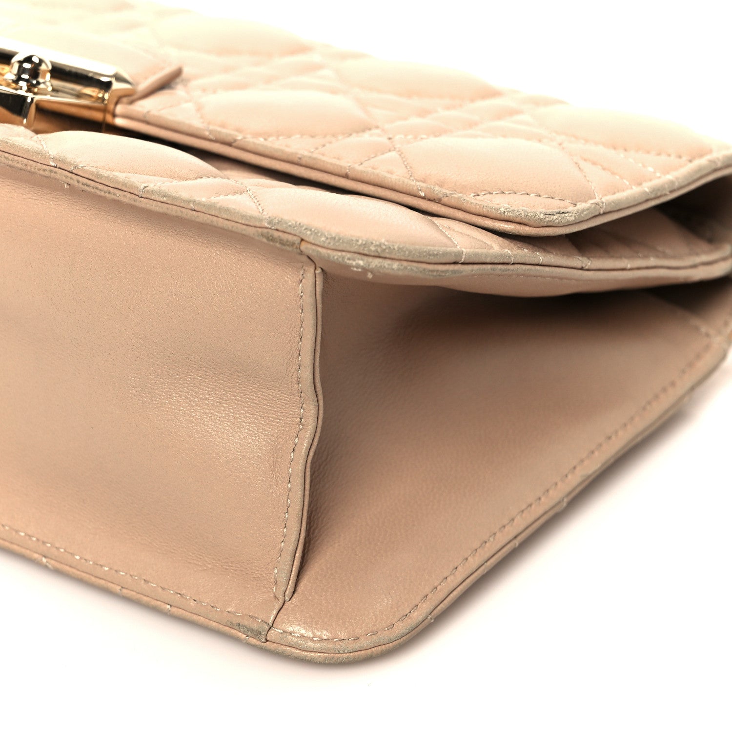 Christian Dior Lambskin Cannage Miss Dior Promenade Pouch Beige 11 of 11