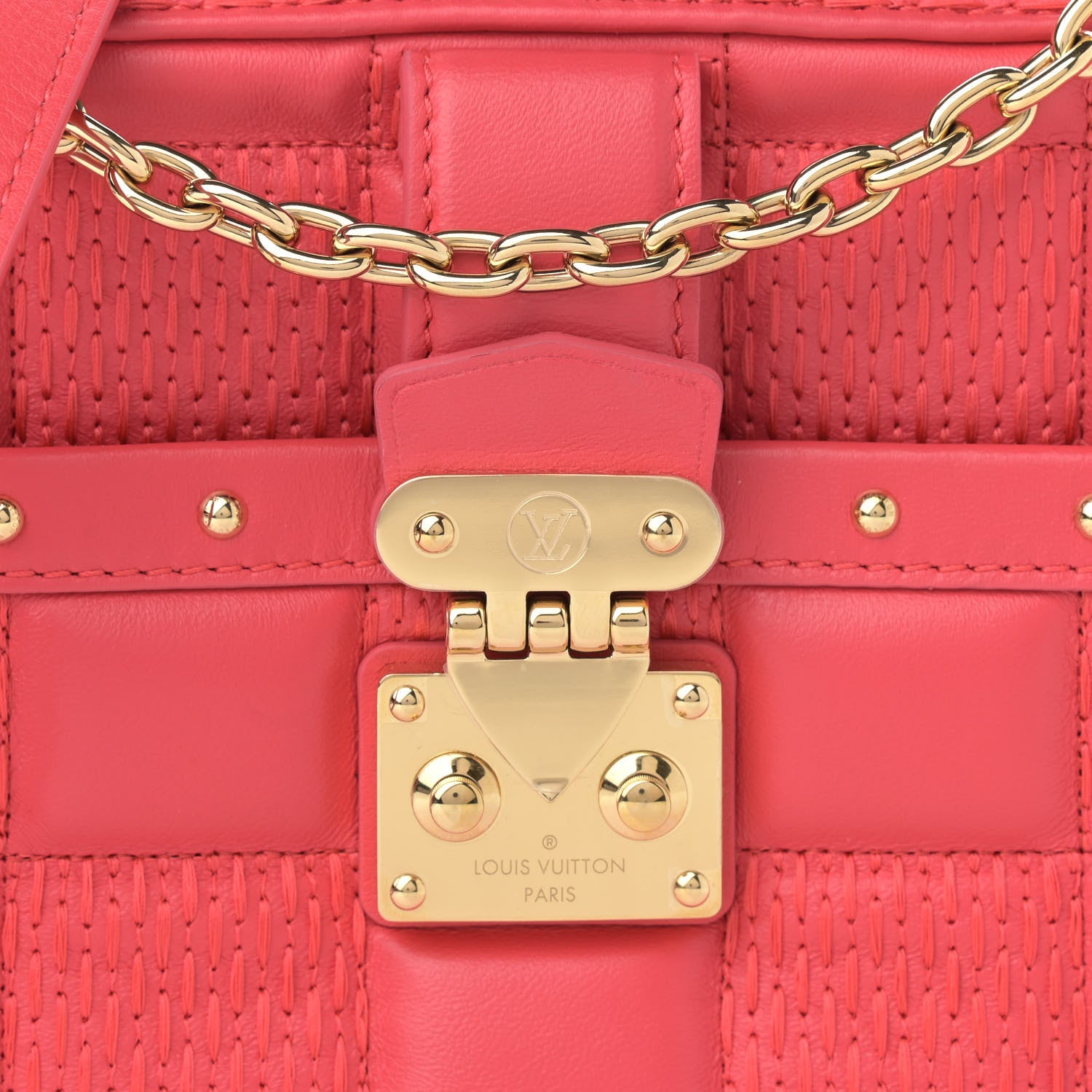 Louis Vuitton Lambskin Damier Quilt Troca PM Rose 7 of 11